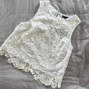 Topshop crochet tank top